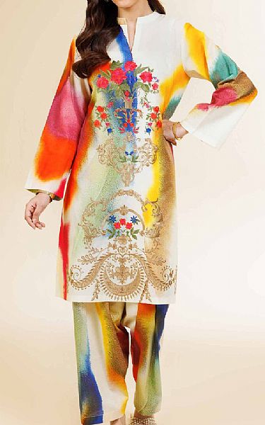 Nishat Multi Cambric Suit (2 pcs) | Pakistani Lawn Dress in USA- Image 1