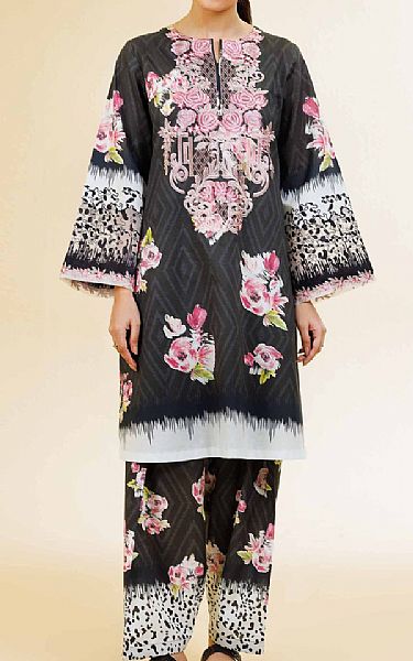 Nishat Black Cambric Suit (2 pcs) | Pakistani Lawn Dress in USA- Image 1