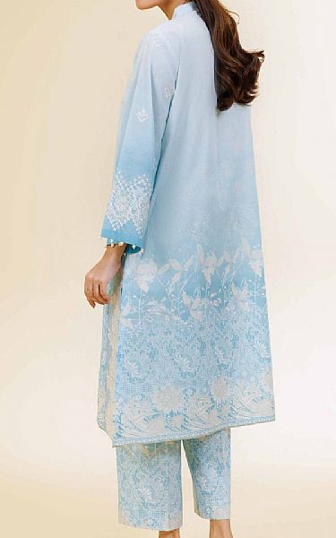 Nishat Light Blue Cambric Suit (2 pcs) | Pakistani Lawn Dress in USA- Image 2