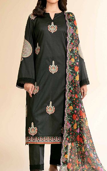 Nishat Black Cambric Suit | Pakistani Lawn Dress in USA- Image 1