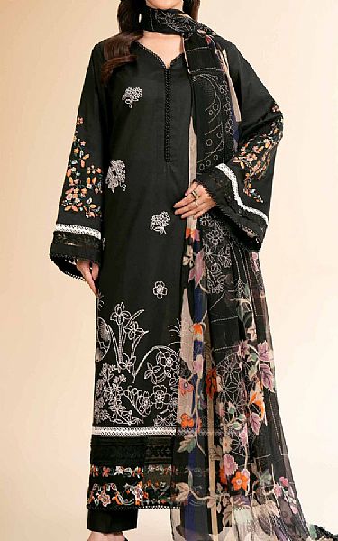 Nishat Black Cambric Suit | Pakistani Lawn Dress in USA- Image 1