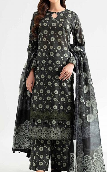 Nishat Black Lawn Suit | Pakistani Lawn Dress in USA- Image 1
