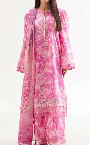 Nishat Pink Lawn Suit | Pakistani Lawn Dress in USA- Image 1