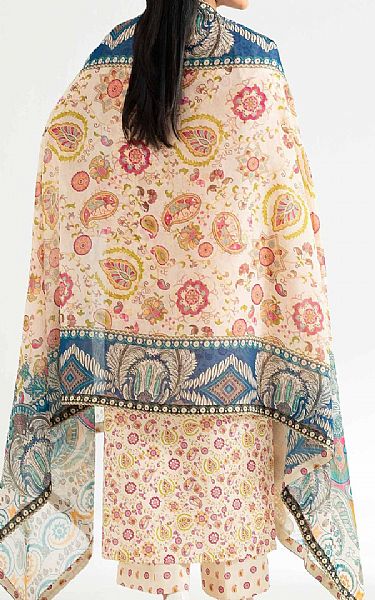 Nishat Off White Lawn Suit | Pakistani Lawn Dress in USA- Image 2