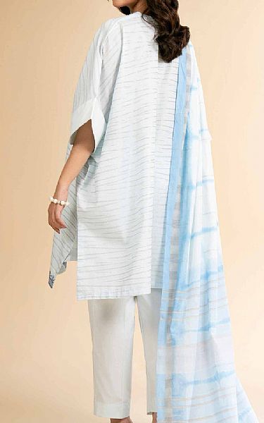 Nishat Light Blue/Light Grey Jacquard Suit | Pakistani Lawn Dress in USA- Image 2