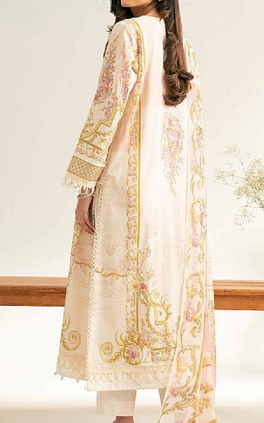 Nishat Ivory Lawn Suit | Pakistani Lawn Dress in USA- Image 2
