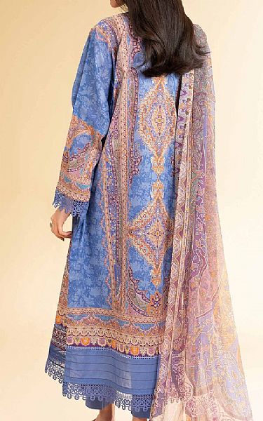 Nishat Dark Pastel Blue Lawn Suit | Pakistani Lawn Dress in USA- Image 2