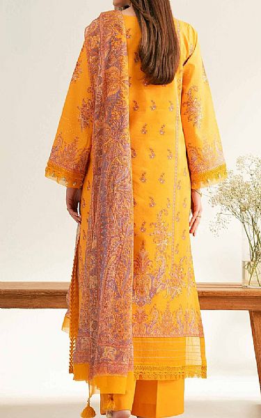 Nishat Mustard Lawn Suit | Pakistani Lawn Dress in USA- Image 2