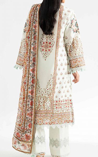 Nishat Off White Lawn Suit | Pakistani Lawn Dress in USA- Image 2