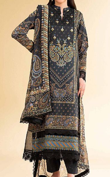 Nishat Black Lawn Suit | Pakistani Lawn Dress in USA- Image 1