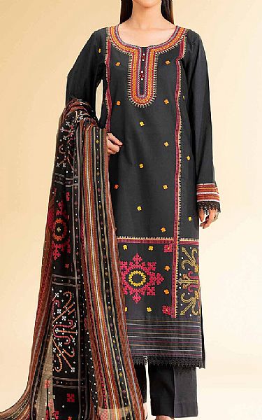 Nishat Black Cambric Suit | Pakistani Lawn Dress in USA- Image 1