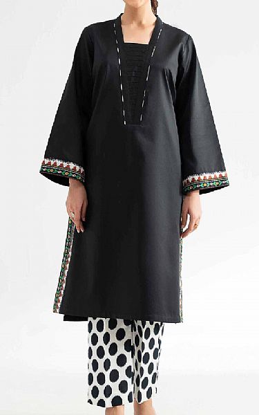 Nishat Black Lawn Suit (2 pcs) | Pakistani Lawn Dress in USA- Image 1