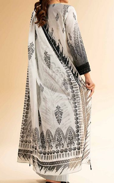 Nishat Ash White/Black Cambric Suit | Pakistani Lawn Dress in USA- Image 2