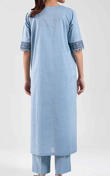 Nishat Slate Blue Cambric Suit (2 pcs) | Pakistani Lawn Dress in USA- Image 2