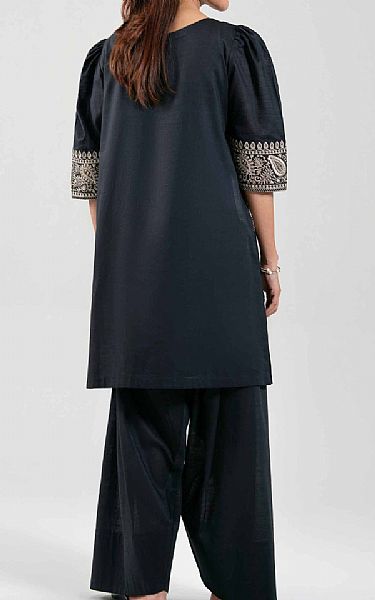 Nishat Black Cambric Suit (2 pcs) | Pakistani Lawn Dress in USA- Image 2