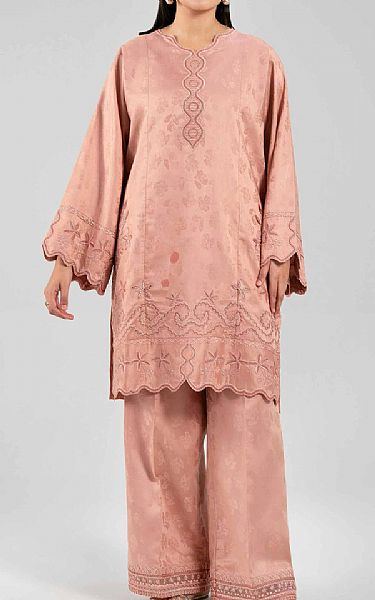 Nishat Light Peach Jacquard Suit (2 pcs) | Pakistani Lawn Dress in USA- Image 1