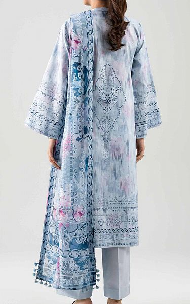 Nishat Pale Aqua Lawn Suit (2 pcs) | Pakistani Lawn Dress in USA- Image 2