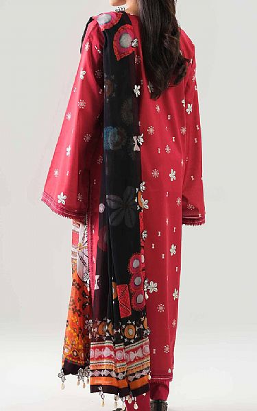 Nishat Brick Red Lawn Suit (2 pcs) | Pakistani Lawn Dress in USA- Image 2