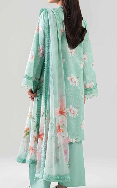Nishat Light Aqua Lawn Suit (2 pcs) | Pakistani Lawn Dress in USA- Image 2