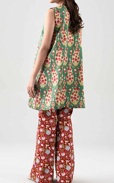 Nishat Viridian Green Cambric Suit (2 pcs) | Pakistani Lawn Dress in USA- Image 2