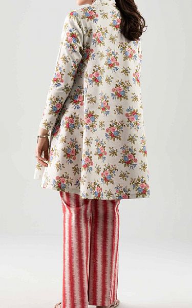 Nishat Off White Cambric Suit (2 pcs) | Pakistani Lawn Dress in USA- Image 2