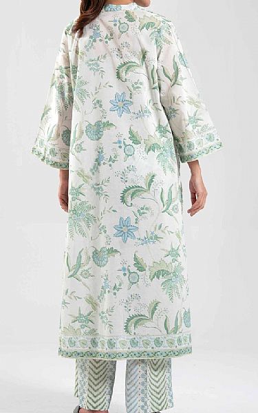 Nishat Off White Lawn Suit (2 pcs) | Pakistani Lawn Dress in USA- Image 2