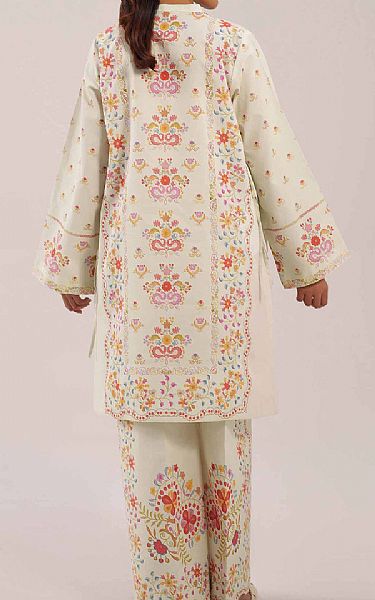 Nishat Cream Lawn Suit (2 pcs) | Pakistani Lawn Dress in USA- Image 2