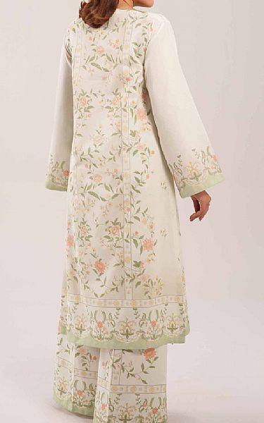 Nishat Off White Lawn Suit (2 pcs) | Pakistani Lawn Dress in USA- Image 2