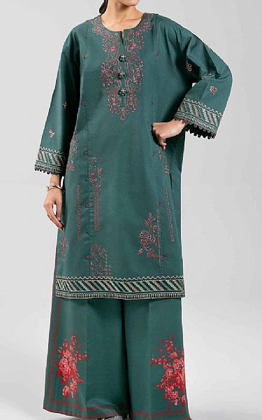 Nishat Mineral Green Cambric Suit (2 pcs) | Pakistani Lawn Dress in USA- Image 1