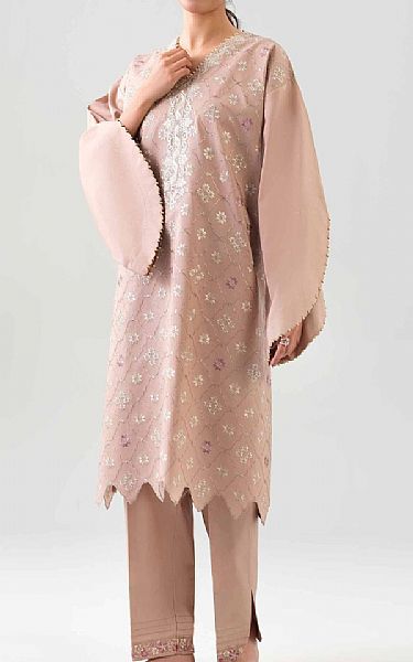 Nishat Cavern Pink Cambric Suit (2 pcs) | Pakistani Lawn Dress in USA- Image 1