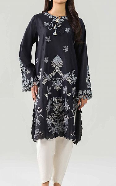 Nishat Black Cambric Suit (2 pcs) | Pakistani Lawn Dress in USA- Image 1