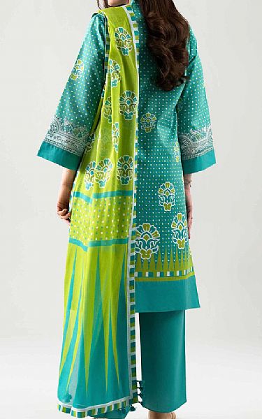 Nishat Aqua Green Lawn Suit | Pakistani Lawn Dress in USA- Image 2