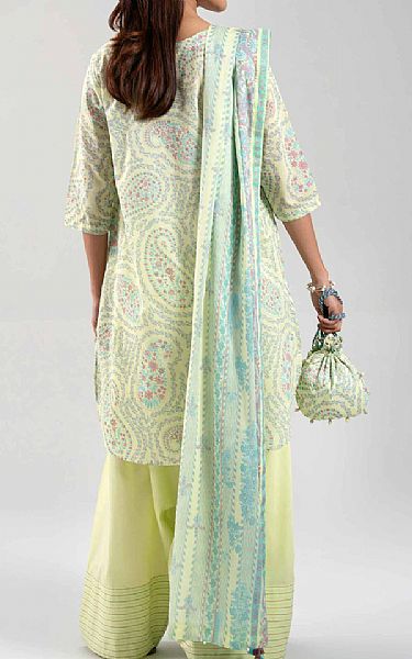Nishat Cream Lawn Suit | Pakistani Lawn Dress in USA- Image 2