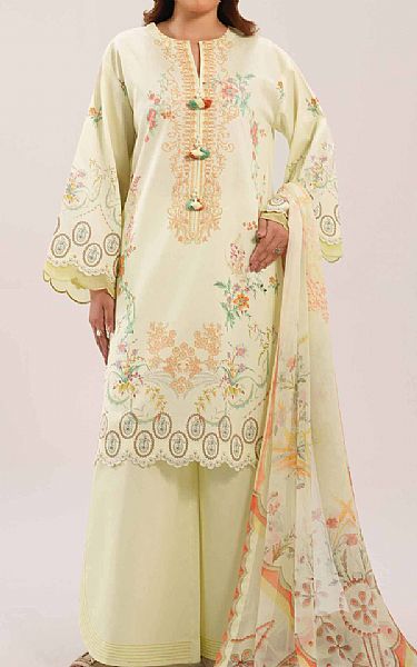 Nishat Cream Lawn Suit | Pakistani Lawn Dress in USA- Image 1