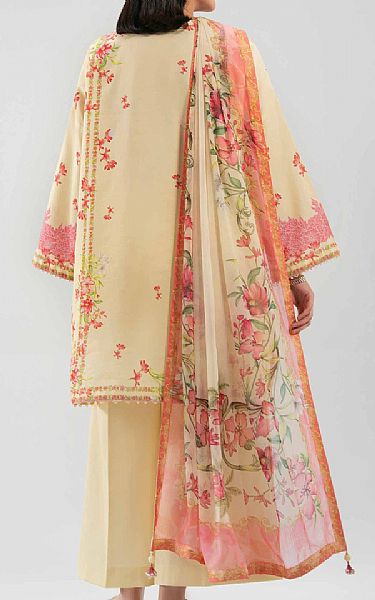 Nishat Cream Lawn Suit | Pakistani Lawn Dress in USA- Image 2