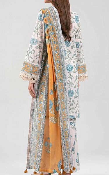 Nishat Off White Lawn Suit | Pakistani Lawn Dress in USA- Image 2