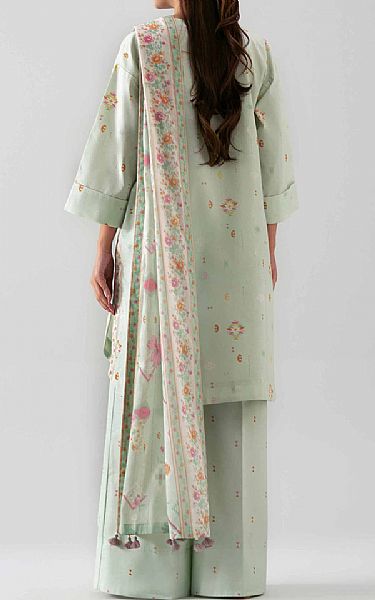 Nishat Light Mint Green Lawn Suit | Pakistani Lawn Dress in USA- Image 2
