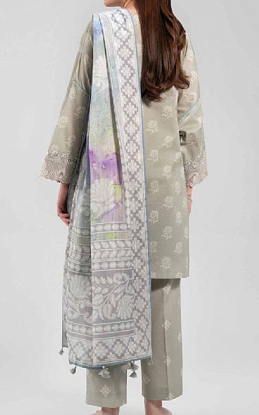Nishat Grey Lawn Suit | Pakistani Lawn Dress in USA- Image 2