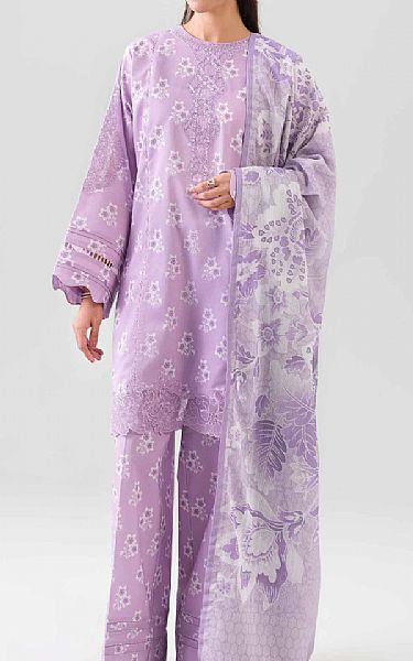Nishat Lilac Lawn Suit | Pakistani Lawn Dress in USA- Image 1