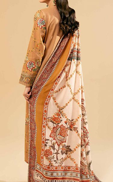 Nishat Persian Orange Yarn Dyed Suit | Pakistani Winter Dresses in USA- Image 2