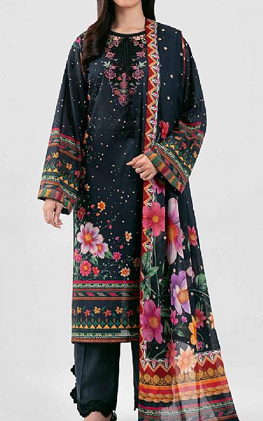 Nishat Black Lawn Suit | Pakistani Lawn Dress in USA- Image 1