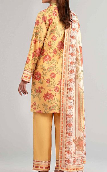 Nishat Apricot Lawn Suit | Pakistani Lawn Dress in USA- Image 2
