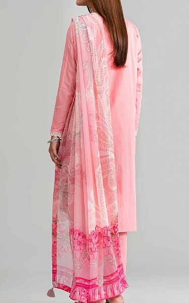 Nishat Pastel Pink Lawn Suit | Pakistani Lawn Dress in USA- Image 2