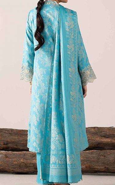 Nishat Turquoise Jacquard Suit