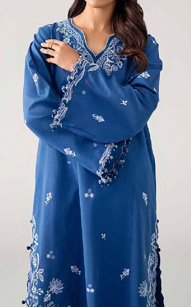 Nishat Blue Lawn Suit (2 pcs) | Pakistani Lawn Dress in USA- Image 1