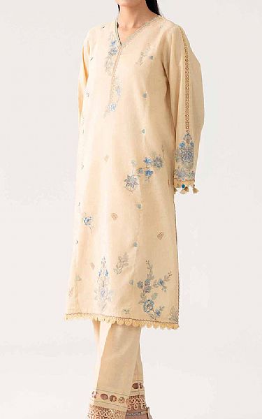 Nishat Ivory Lawn Suit (2 pcs) | Pakistani Lawn Dress in USA- Image 1