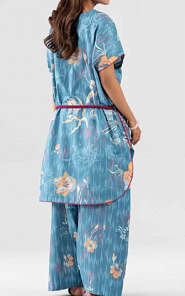 Nishat Dull Blue Lawn Suit (2 pcs) | Pakistani Lawn Dress in USA- Image 2