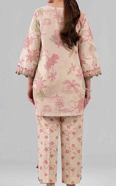 Nishat Beige Lawn Suit (2 pcs) | Pakistani Lawn Dress in USA- Image 2