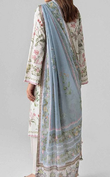 Nishat Off White Lawn Suit | Pakistani Lawn Dress in USA- Image 2