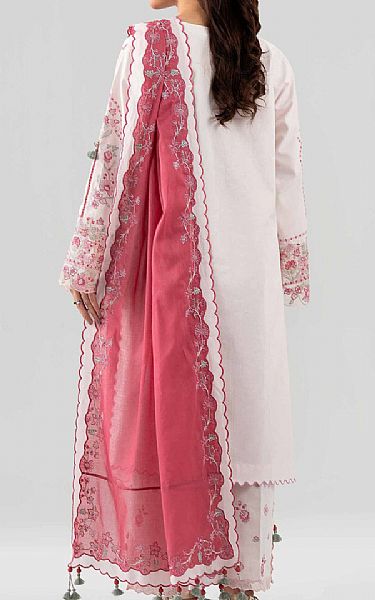Nishat Off White Lawn Suit | Pakistani Lawn Dress in USA- Image 2